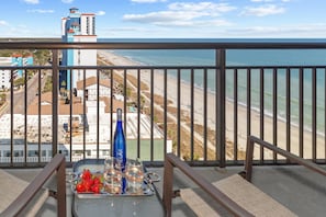 Your balcony: the perfect spot for ocean gazing and coastal contemplation!