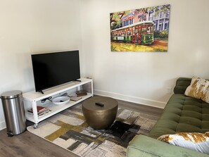 Living Area with 45" smart tv