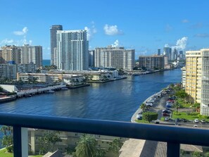 view from the balcony