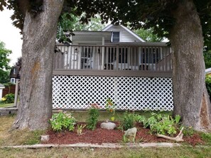 Enjoy your morning coffee on the front deck