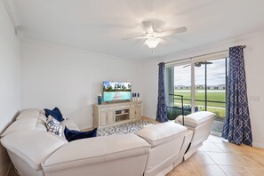 Living Room with a View of the Golf Course