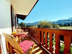 Ferienwohnung Schober mit Balkon und Bergblick-Blick vom Balkon