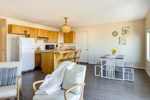 Enjoy the ocean views from the kitchen.