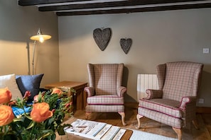 Cosy reading area in the lounge