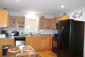 Kitchen on the main level.