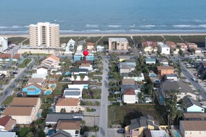 Located less than 1/2 block from beach