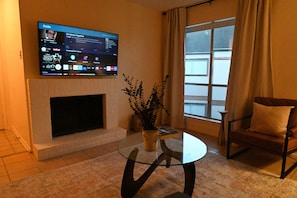 Enjoy the luxuries of the Den which includes a smart TV and all streaming apps. 