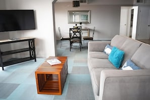 Living Area. Exact unit will be assigned upon arrival. Views, colors, and decor may vary