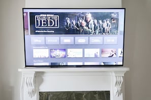 smart TV including Netflix and Disney+ 