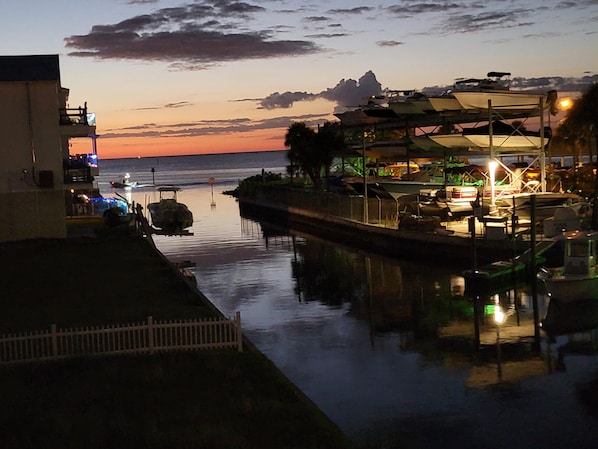 Beautiful sunset view over the Gulf of Mexico