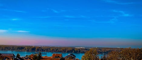 Vue sur la plage ou l’océan