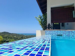 Our plunge pool is an amazing place to unwind and take it the beauty of Roatan