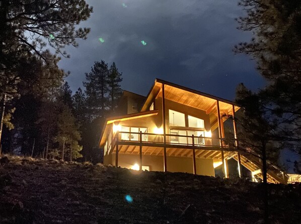 Sprawling deck for relaxing and enjoying the view