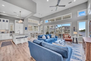 Head inside to the open floor plan living space!