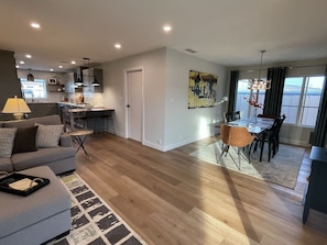 Open floor plan in the main living space