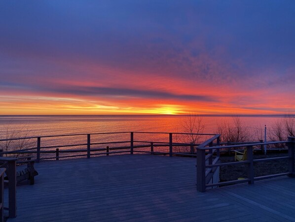 Sunrise from the deck!