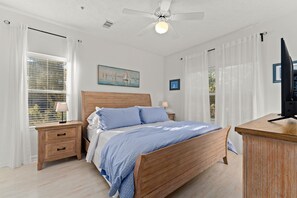 New memory foam mattress and luxury linens throughout the home.