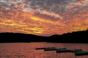Discover a Hidden Gem Surrounded by Great Lakes and Stunning Sunsets at this Peaceful Hideaway! Beautiful Big Boulder Lake is just a few minutes drive from the house.