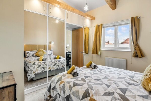 Have a goodnight's sleep with our comfortable bed and plushy pillows.