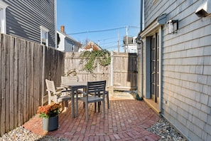 Private and quaint back patio.