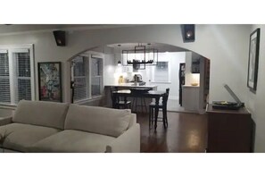 Living Room & Dining Room. Dining Table seats 4
