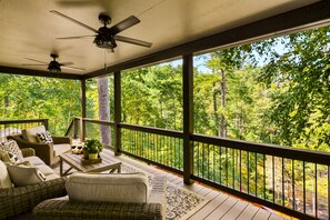 Enjoy year-round views from the back deck!