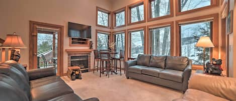 Boyne Falls Vacation Rental | 2BR | 3BA | Stairs Required | 1,380 Sq Ft