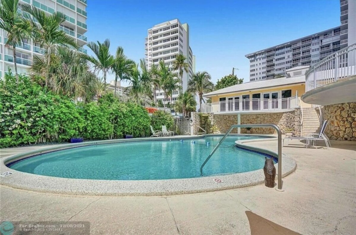 Oceanfront condo that is on a private beach