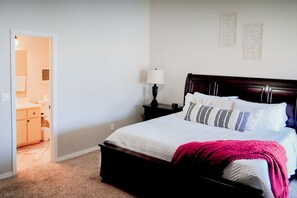 The cozy Primary Suite with ensuite bathroom