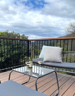 Drinks on the deck