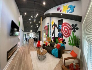 Nanny Suite/Art Inspired mural commissioned by Charlotte Street Artist  "Cheeks.
