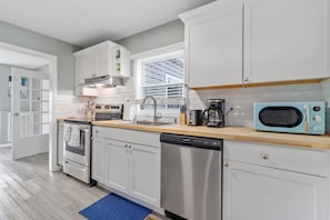 Make a delicious home cooked meal in our fully equipped kitchen.