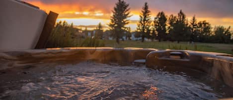 Hot tub with a view