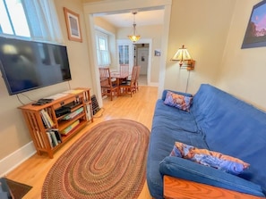 Living area with futon and TV