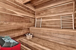 Dry sauna inside the property bring the perfect detox getaway