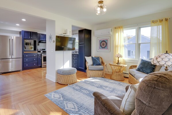 South Kingstown Vacation Rental | 3BR | 2BA | Stairs Required | 1,200 Sq Ft