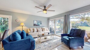 Living Room with Views of the Robert Trent Jones Golf Course