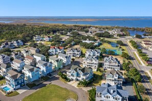 BU18: White Dolphin | Front Exterior - Aerial View