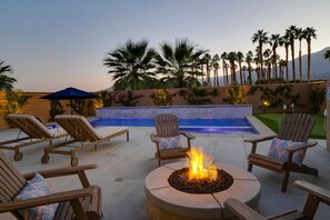 Sunset vibes and warm fireside moments
