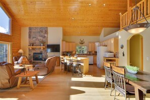Living Room | Main Level | Stairs Required | Ceiling Fan
