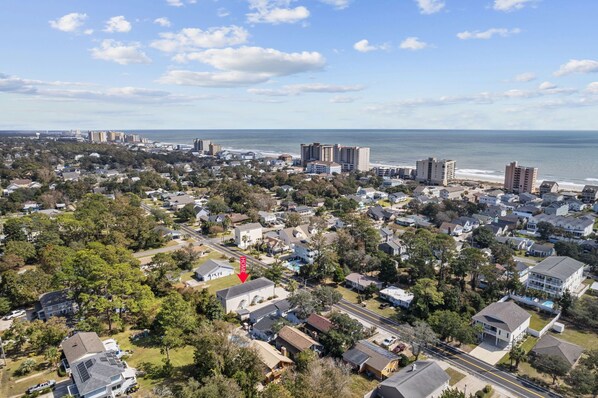 Three Blocks from the beach.  Big enough for multiple families.