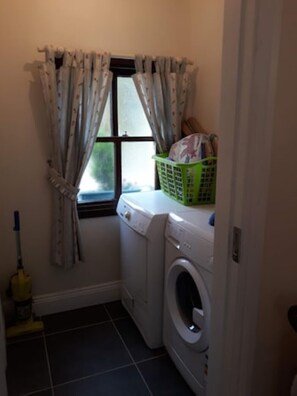 Utility room.  Washer and dryer.