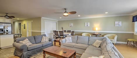 Wildwood Vacation Rental | 2,100 Sq Ft | 4BR | 3BA | Stairs Required