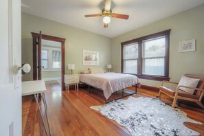 Bedroom 2 - Queen Bed + Work Desk
