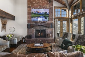 Living Room, Indoors, Furniture, Fireplace, Couch