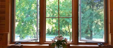 kitchen table and view 