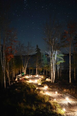Our own private, magical, oceanfront fire pit!…..