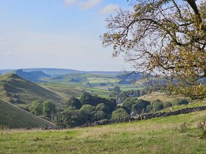 The view from Wheeldon Trees Cottages