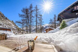 Enjoy some fresh air on the private deck!