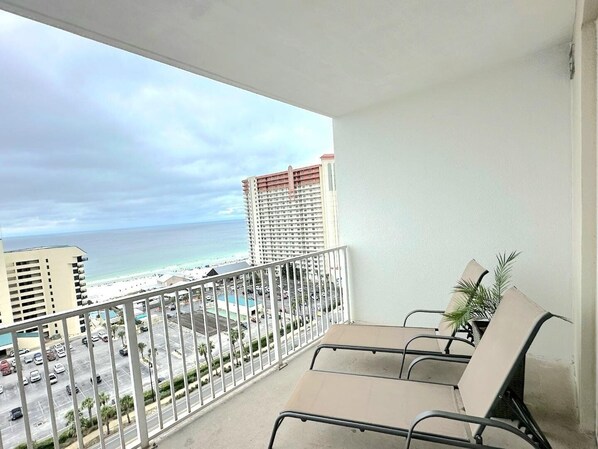 Furnished Balcony with Ocean Views